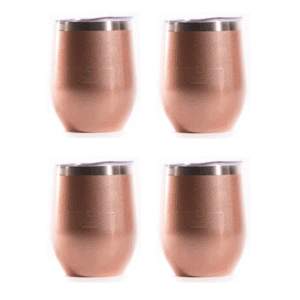 Insulated Chill-Inn Goblet Set In Rose Gold Shimmer - INNsulated Collection