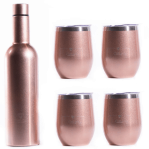 Insulated Decanter in Rose Gold Shimmer - INNsulated Party Gift Set