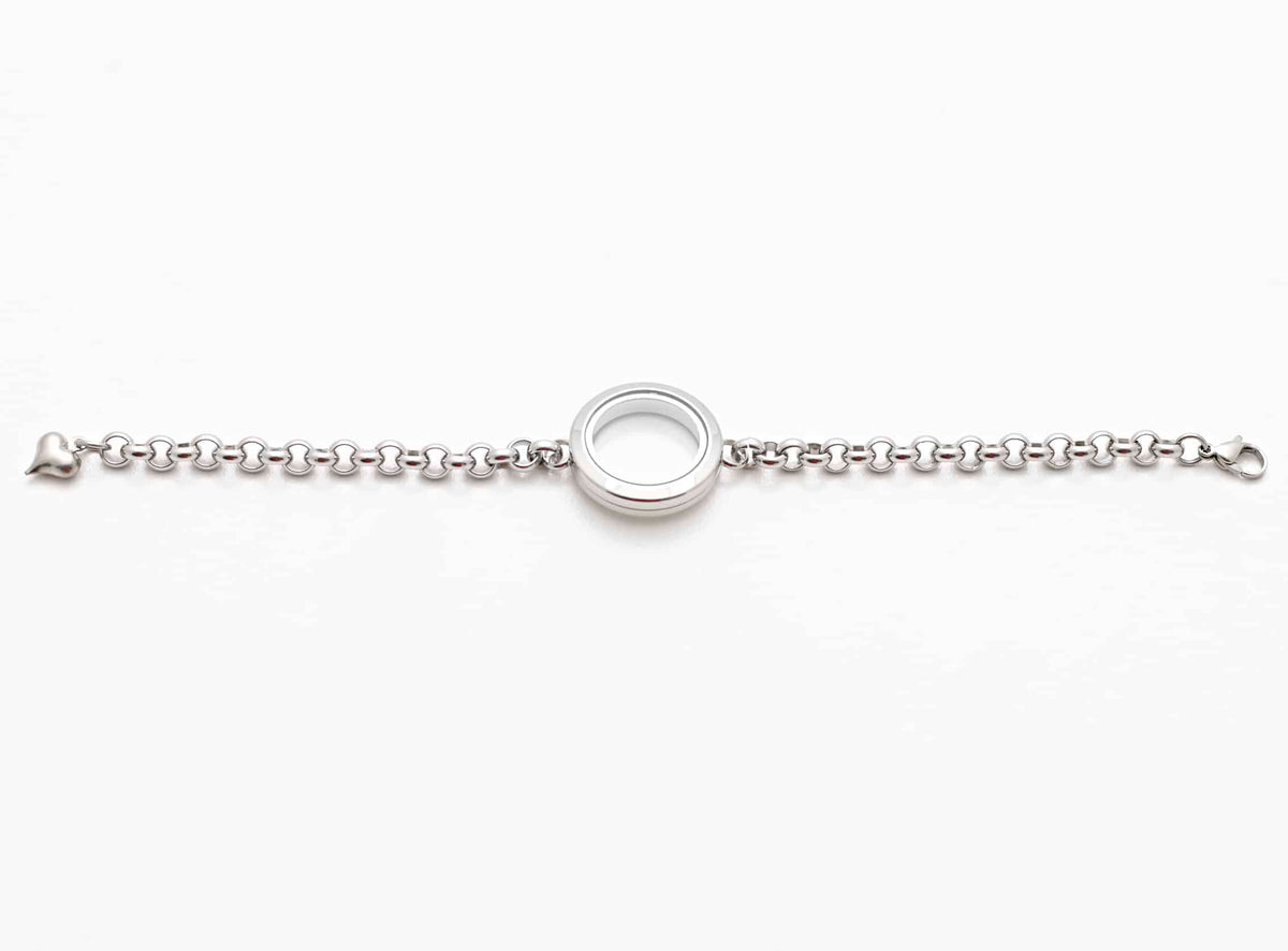 Bracelet Locket Linked Chain-Plain image 0