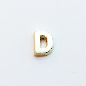 Letter D - Gold Plain image 0