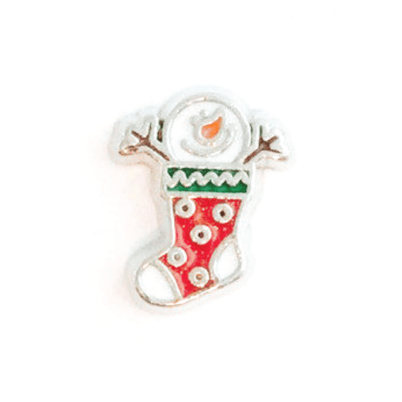 Charm Christmas Stocking-Snow Man image 0