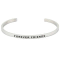 Mantraband Bangle Forever Friends Silver image 0