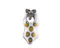 White with Yellow Polka Dot Swimmers image 0