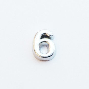 Number Plain 6 - Silver image 0