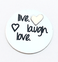 Large Plate - Live Laugh Love image 0