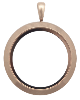 Locket Rose Gold Standard Round Plain image 0