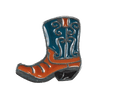 Shoe - Orange and Blue Cowboy Boot image 0