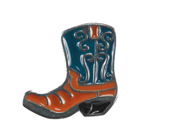 Shoe - Orange and Blue Cowboy Boot image 0