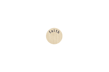 Small Plate - Faith Gold image 0