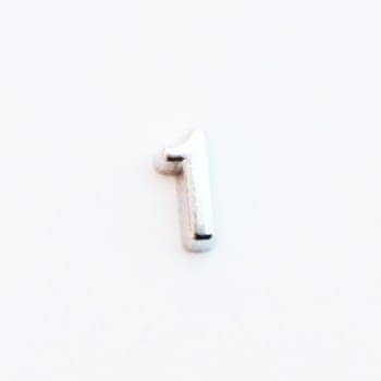 Number Plain 1 - Silver image 0