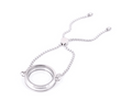 Bracelet Locket Snake Chain Slider-Silver image 0
