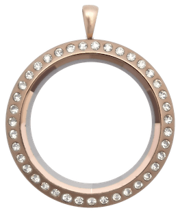 Locket Rose Gold Standard Crystal Prism image 0