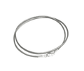 Leather 50cm Light Grey Necklace image 0