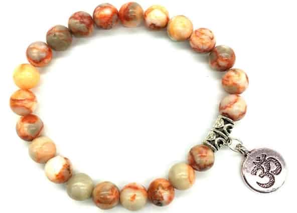 Balance Bead Bracelet-Red Picasso Jasper image 0