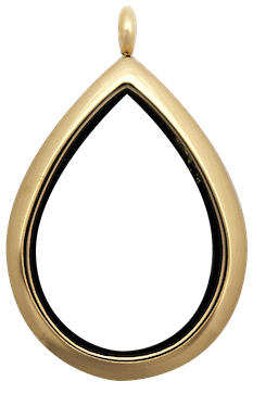 Locket Gold Standard Raindrop Plain image 0
