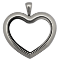 Silver Standard Heart Plain Locket image 0