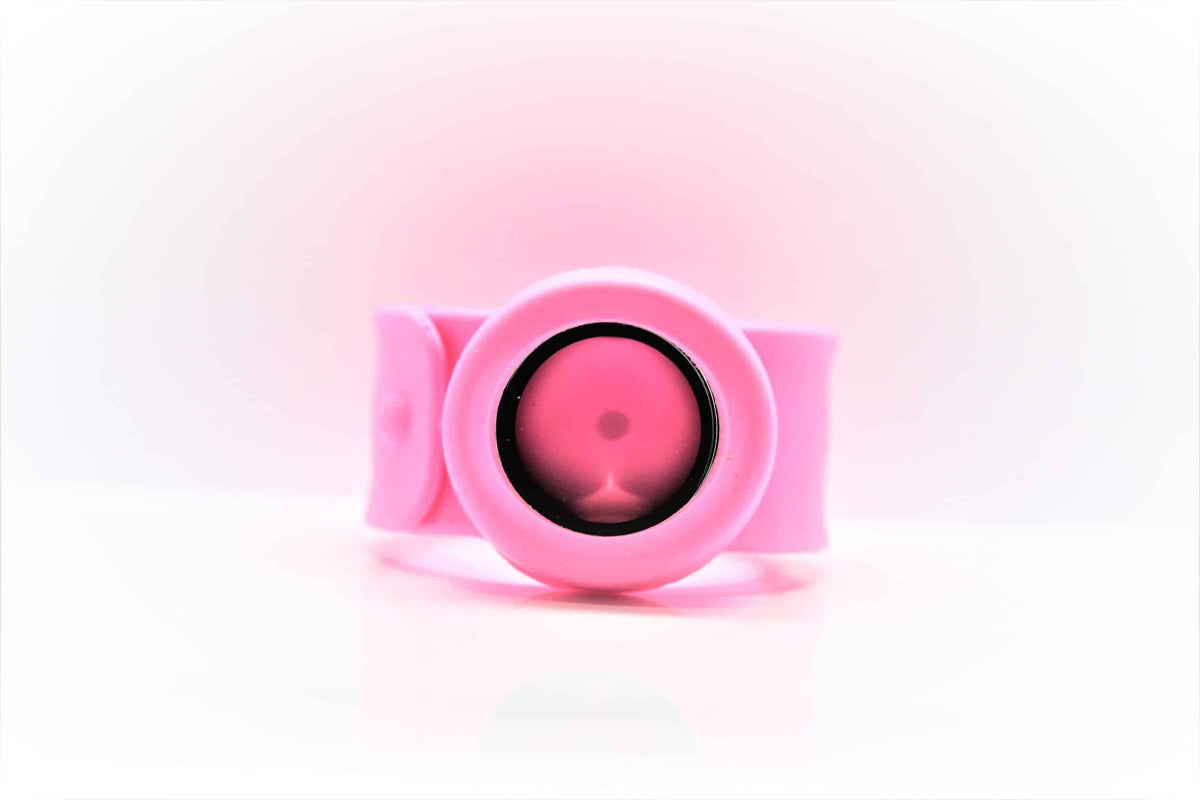 Bangle Slap & Snap Silicone Locket Band-Pink image 0