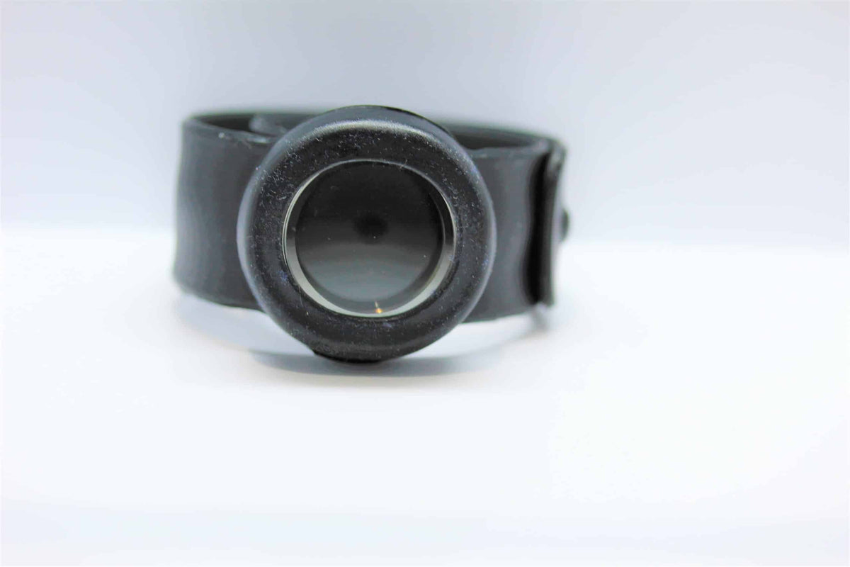 Bangle Slap & Snap Silicone Locket Band-Black image 0
