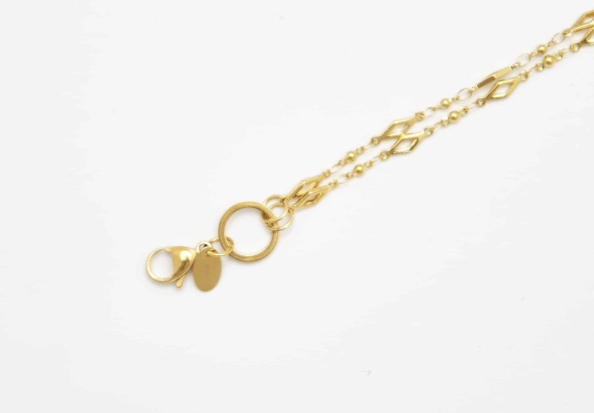 Chain Gold 80cm Diamond Link image 0