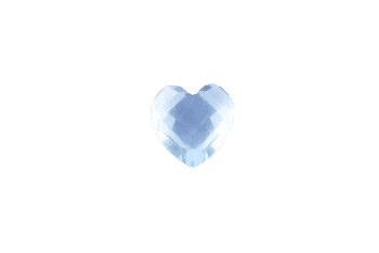 Heart - Resin Light Blue image 0