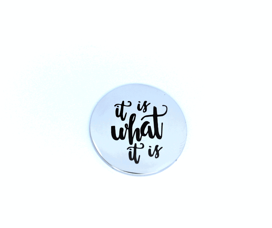 PLATE CHARM-IT IS WHAT IT IS image 0