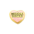 Heart-Middle Sister Charm image 0