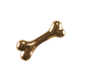 Dog Bone - Plain Gold image 0