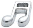 Music Note - Silver image 0