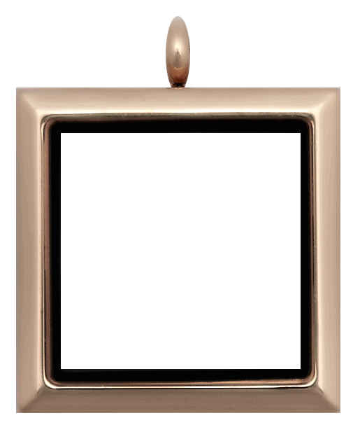 Locket Rose Gold Standard Square Plain image 0