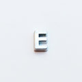 Letter E - Plain Silver image 0