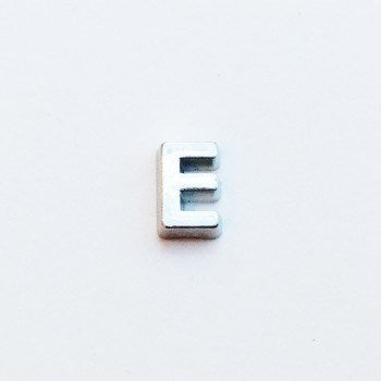 Letter E - Plain Silver image 0