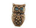 Owl - Gold with Light Blue Eyes image 0