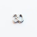 Celebratory Birthday Number 30 - Silver image 0