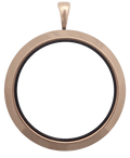 Rose Gold Full Size Round Plain Locket image 0