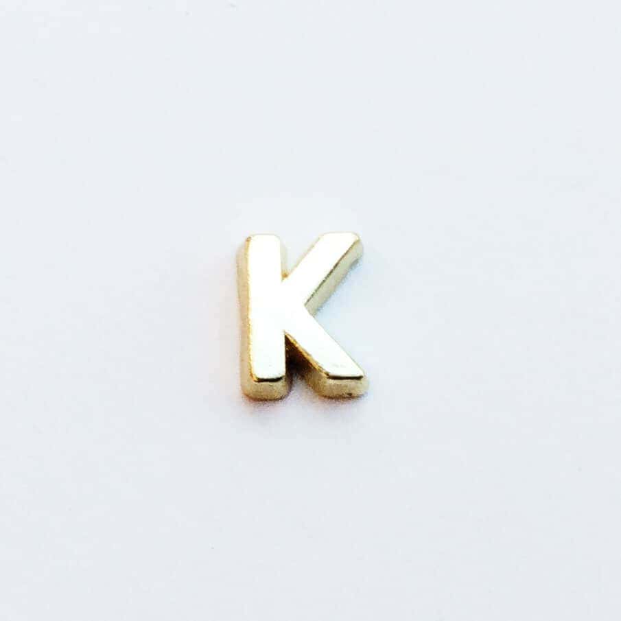 Letter K - Gold Plain image 0