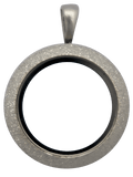 Silver Medium Round Shimmer Locket image 0