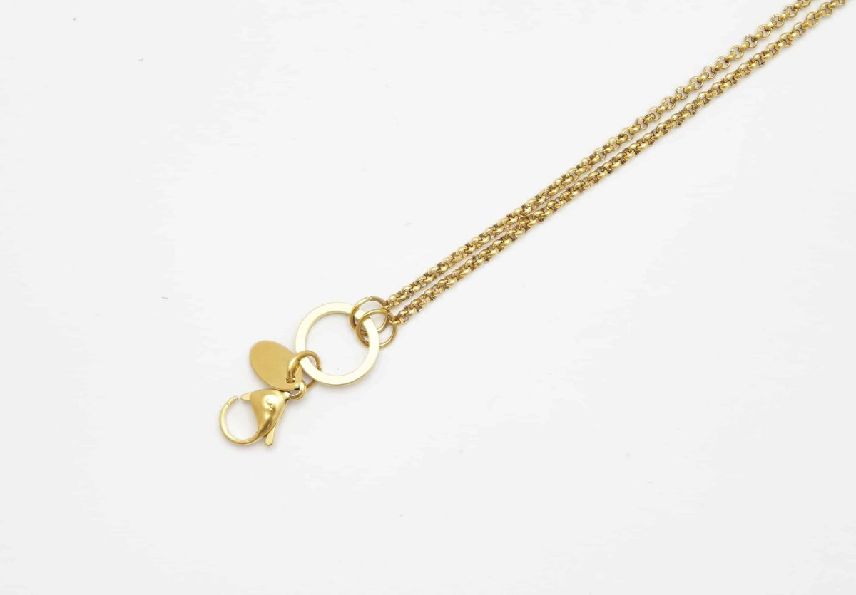 Chain Gold 80cm Rolo 'O' Ring image 0