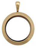 Locket Gold Medium Round Plain image 0