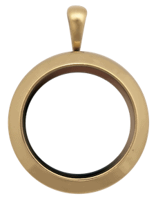Locket Gold Medium Round Plain image 0