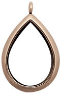 Locket Rose Gold Standard Raindrop Plain image 0