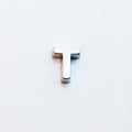 Letter T - Plain Silver image 0
