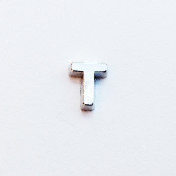 Letter T - Plain Silver image 0