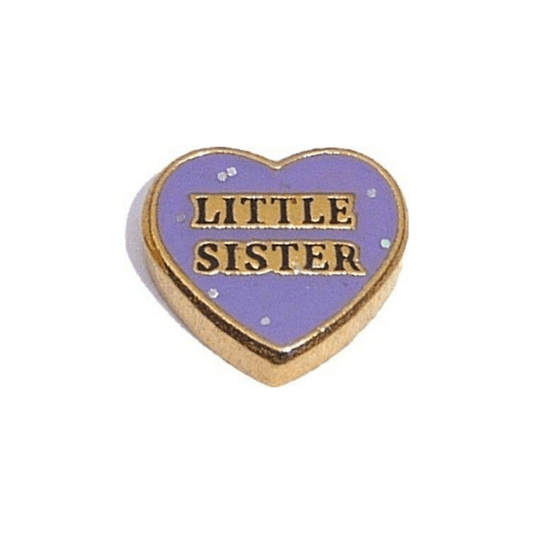 Heart-Little Sister Charm image 0