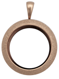 Rose Gold Medium Round Shimmer Locket image 0