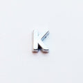 Letter K - Plain Silver image 0