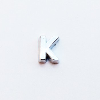 Letter K - Plain Silver image 0