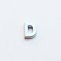 Letter D - Plain Silver image 0