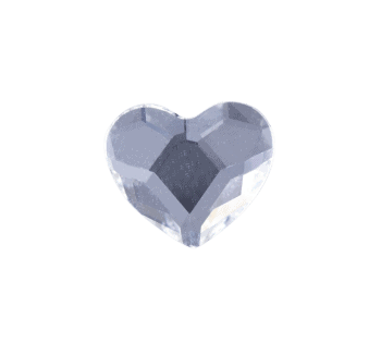 Small Love Heart - Clear Crystal image 0