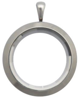 Locket Silver Standard Prism Plain image 0