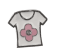 Girls Shirt with Pink Flower image 0